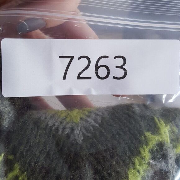 BCBG MAXAZRIA Womens Sweater Medium Green Cardigan Chevron Stripe Loose Knit - Picture 8 of 8